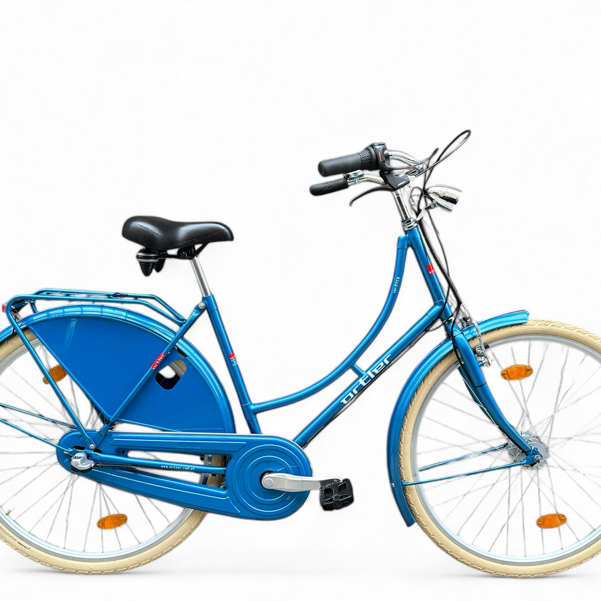 hollandrad 26 zoll schwarz Hollandrad Metallic Blau Shimano Nexus 3-Gang – Nabendynamo & LED-Licht – Bici No.1