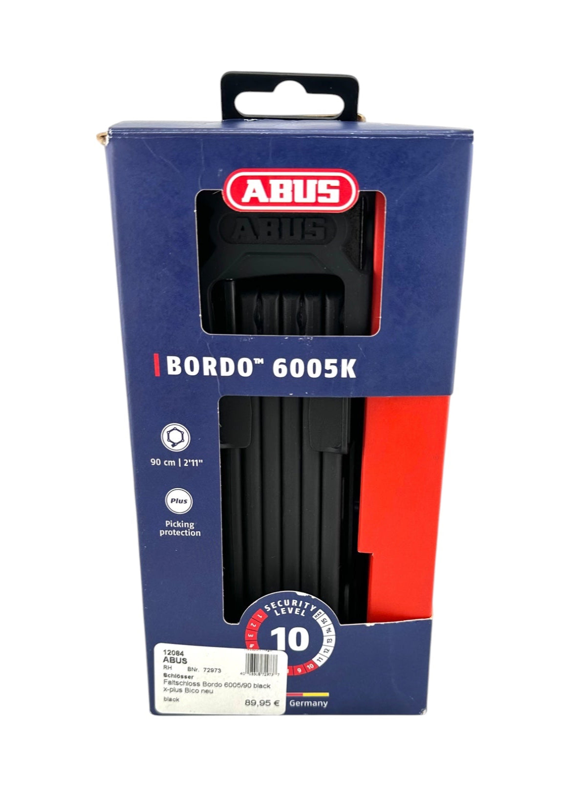 abus fahrradschloss faltbar ABUS BORDO 6005K/90 Faltschloss – Kompaktes Fahrradschloss mit Sicherheitslevel 10 – Bici No.1