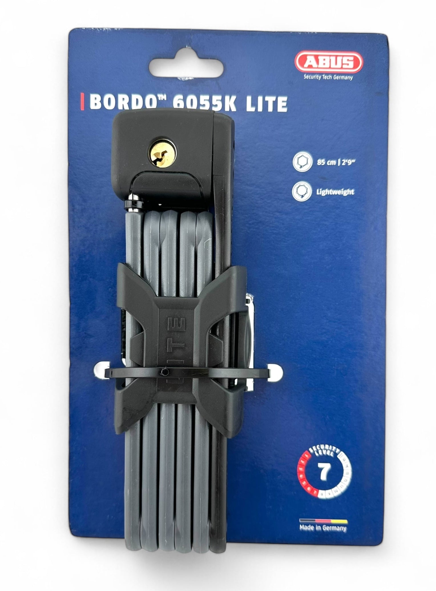 Abus Bordo 6055K Lite Fahrradschloss – Sicherheitsstufe 7, 80 cm, Schwarz – Bici No.1