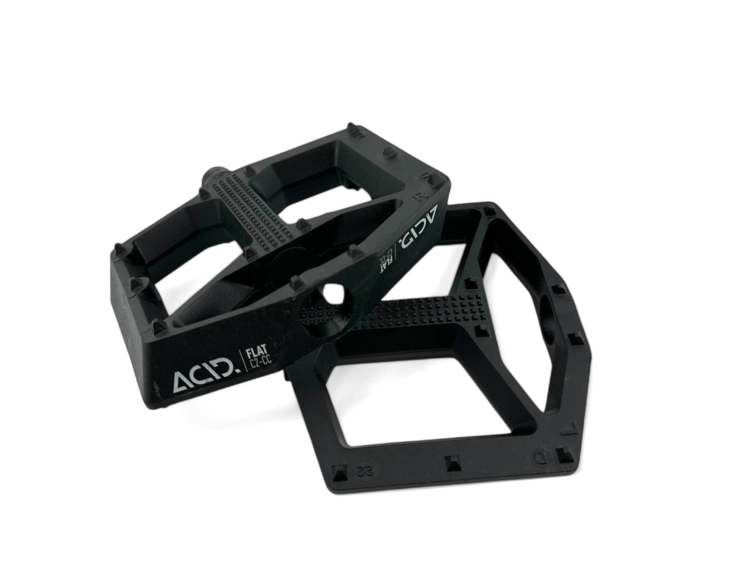 acid pedale flat c2-cc Like-new ACID FLAT C2-CC platform pedals, 11 pins, ball bearings – Bici No.1