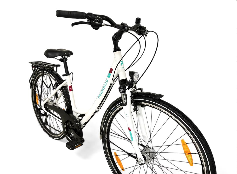 Pegasus City-Bike, Shimano Tourney, Nabendynamo, LED-Beleuchtung, 45 cm
