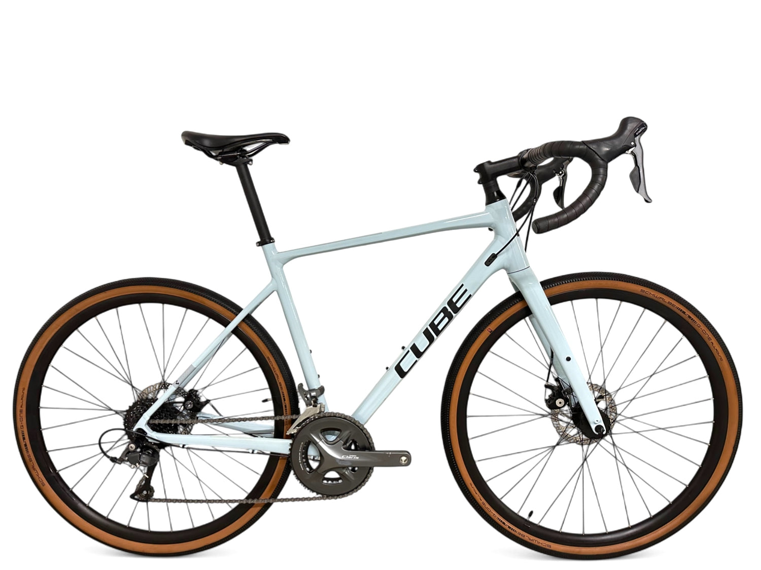 cube gravel bike hydraulische scheibenbremse Cube Nuroad Gravelbike – Shimano Claris 2x8, Carbongabel, Scheibenbremsen – Bici No.1