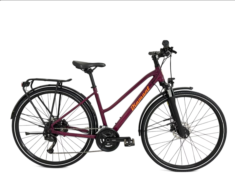 damenfahrrad mit nabendynamo Diamant Elan Deluxe Damen Trekkingrad – Shimano Alivio, Nabendynamo, S – Bici No.1