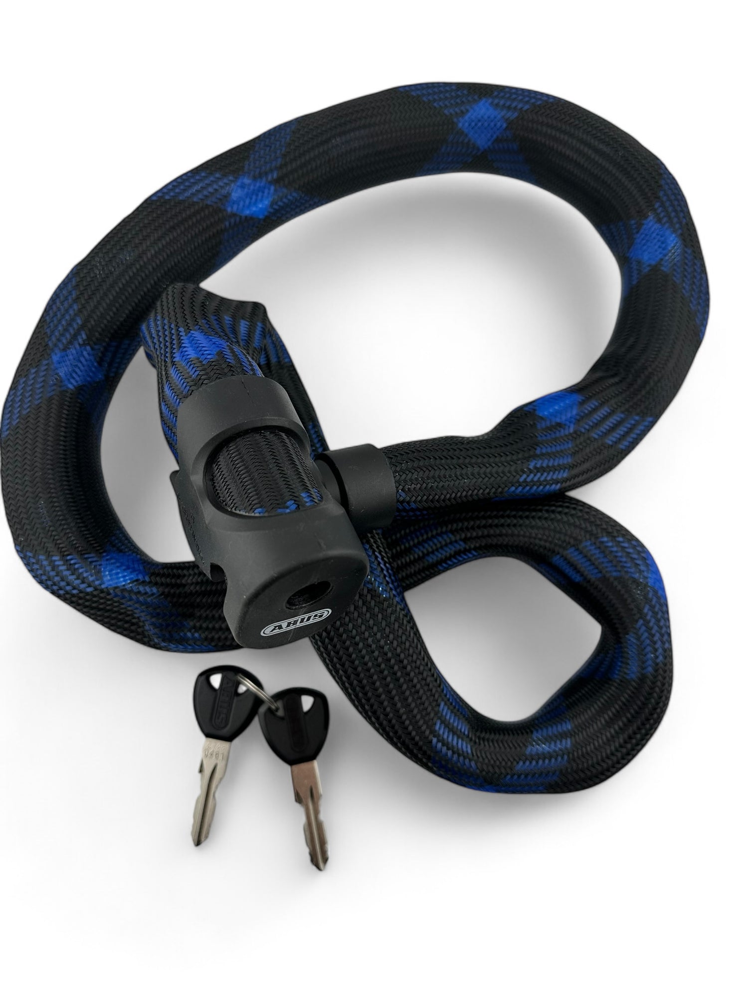 Abus Kettenschloss – 85 cm, Gehärteter Stahl, Gewebeummantelung, Sicher – Bici No.1