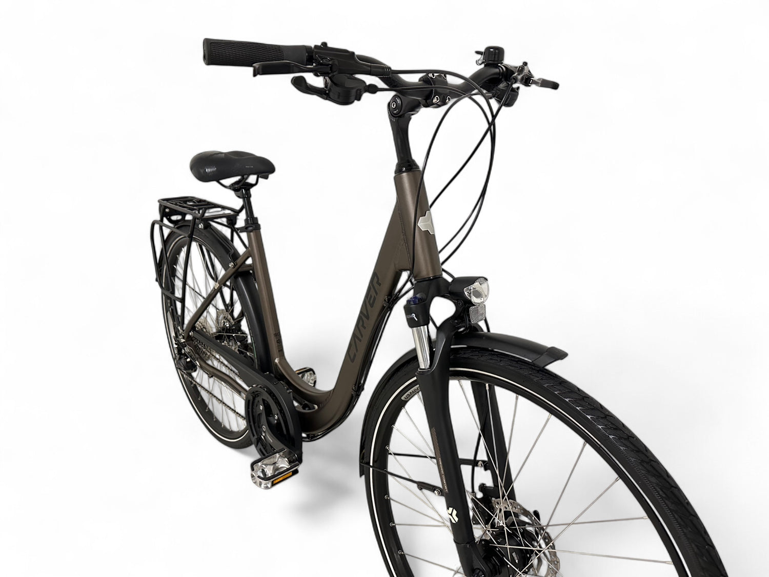 tiefeinsteiger trekkingrad Carver Tour 120 Trekkingrad – 27-Gang, Scheibenbremsen, Tiefeinsteiger – Bici No.1