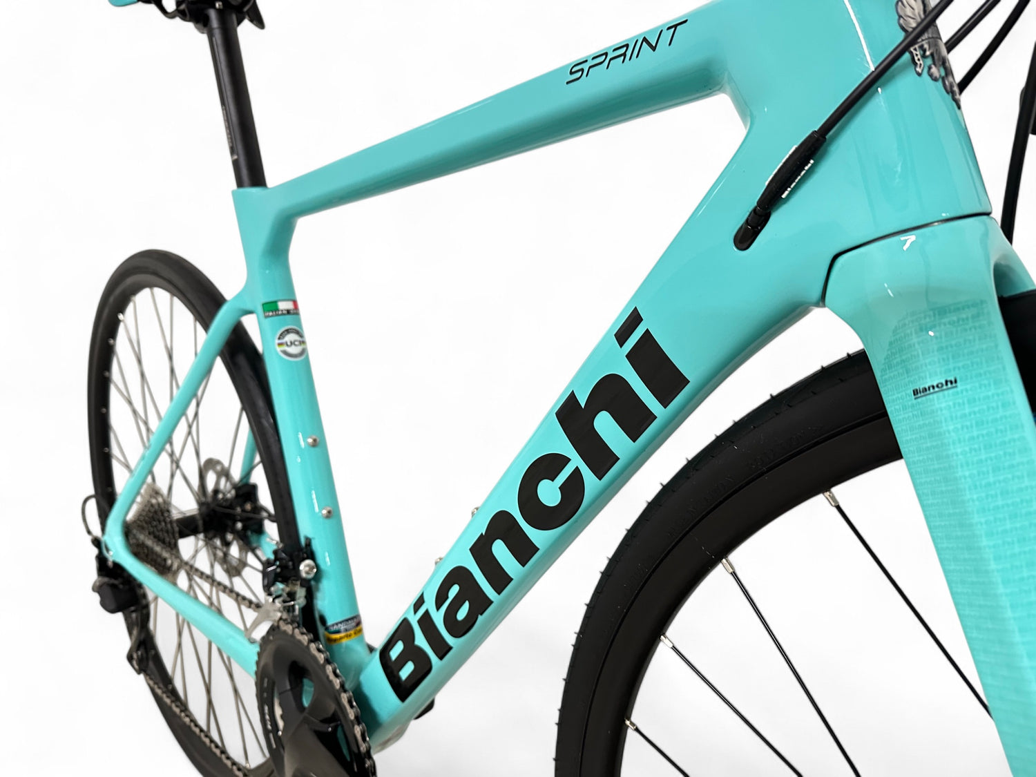 bianchi rennrad celeste Bianchi Sprint Disc 105 Celeste – Carbon-Rennrad mit Shimano 105 – Bici No.1